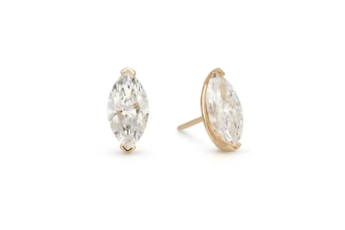 isabella-studs-14k-yellow-gold-marquise-lab-diamond-stud-earrings-earring-5801815 - VELA JEWELLERS