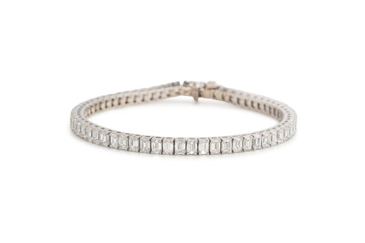 Tennis bracelet Emerald cut
