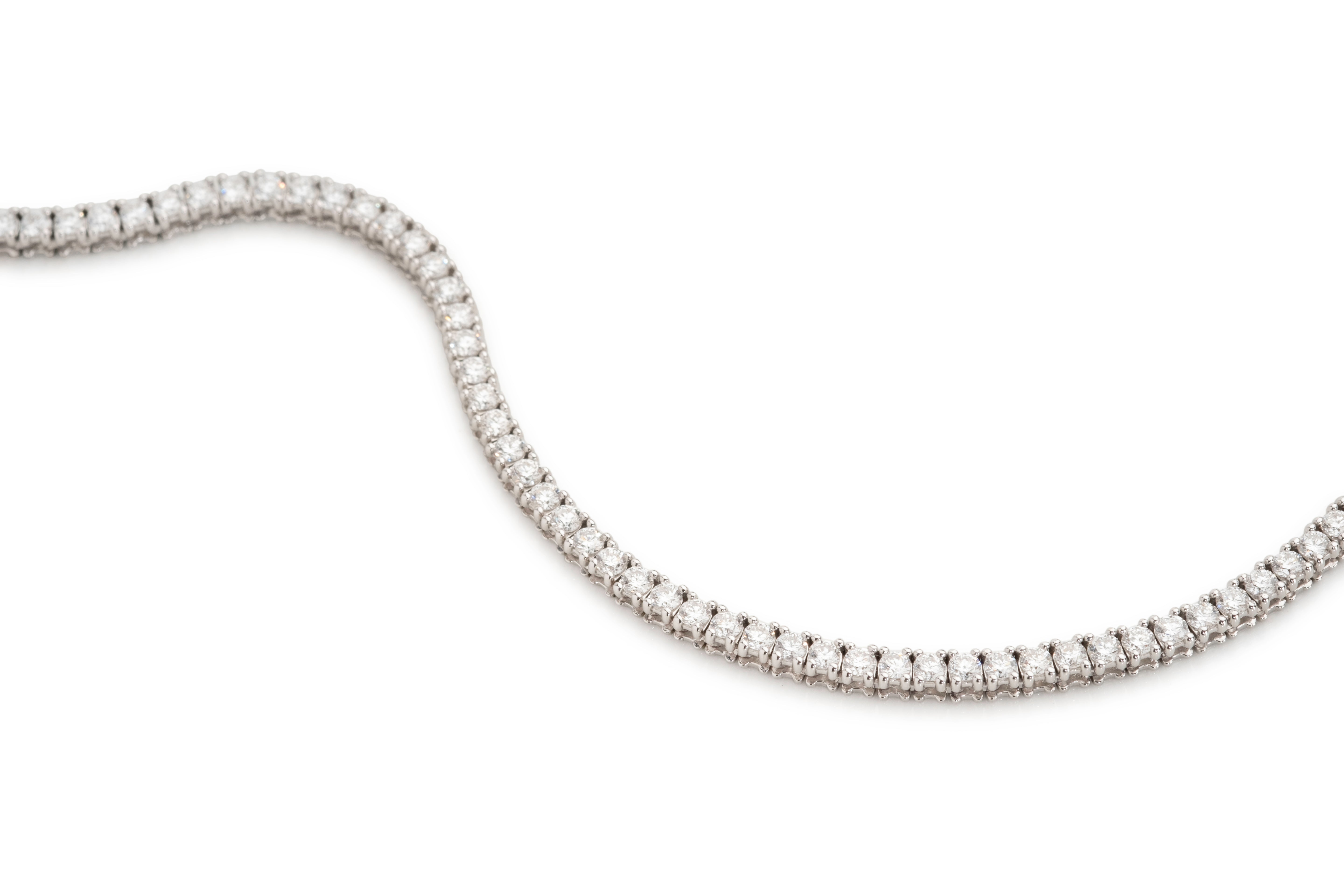 13.68 ctw Classic Lab Diamond Tennis Necklace