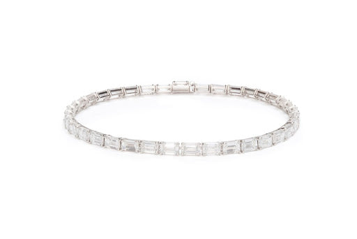 Horizontal Baguette Tennis Bracelet